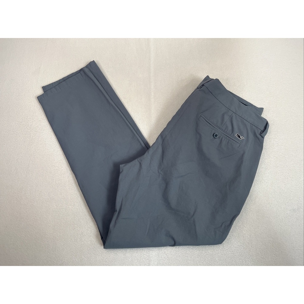 Vineyard Vines Pants Mens 36x31 Gray On-The-Go Chino Performance 1P001094